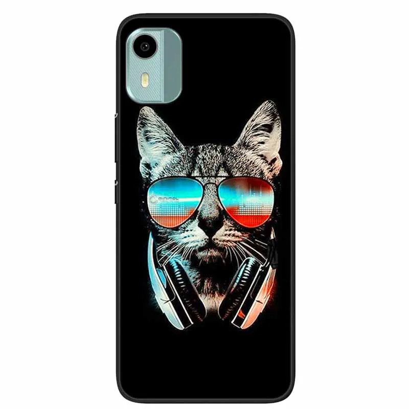 Shockproof Silicone Phone Case - Cool Wolf & Lion Animal Print Design