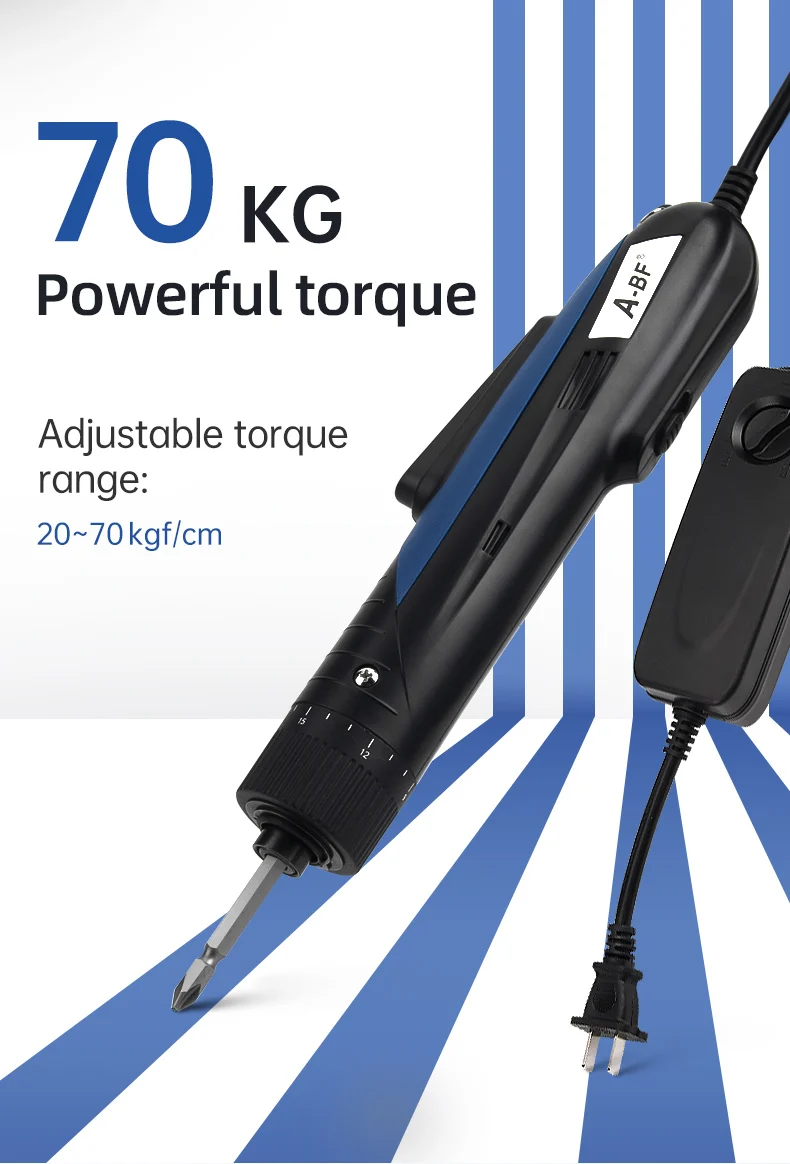 

Mini Electric Screwdriver with High Torque Adjustable Automatic Drill Driver 20~70kgf/cm