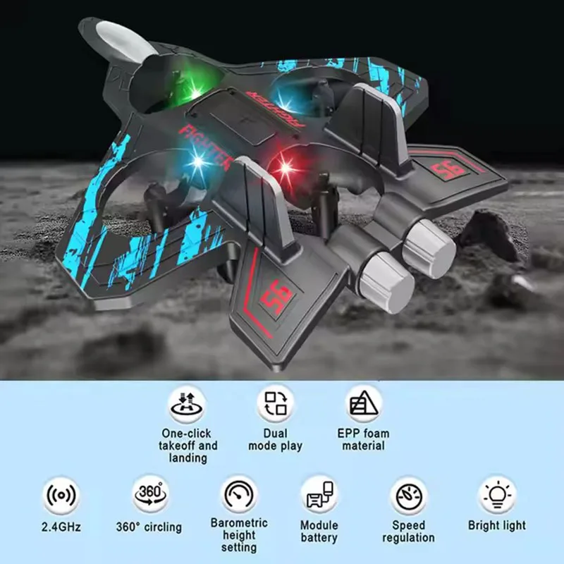 RC Glider Helicopter 2.4G EPP Stunt Gravity Sensing Foam Fighter Remote Control Jet Airplane With Light foam plane,rc plane,foam aircraft,rc glider