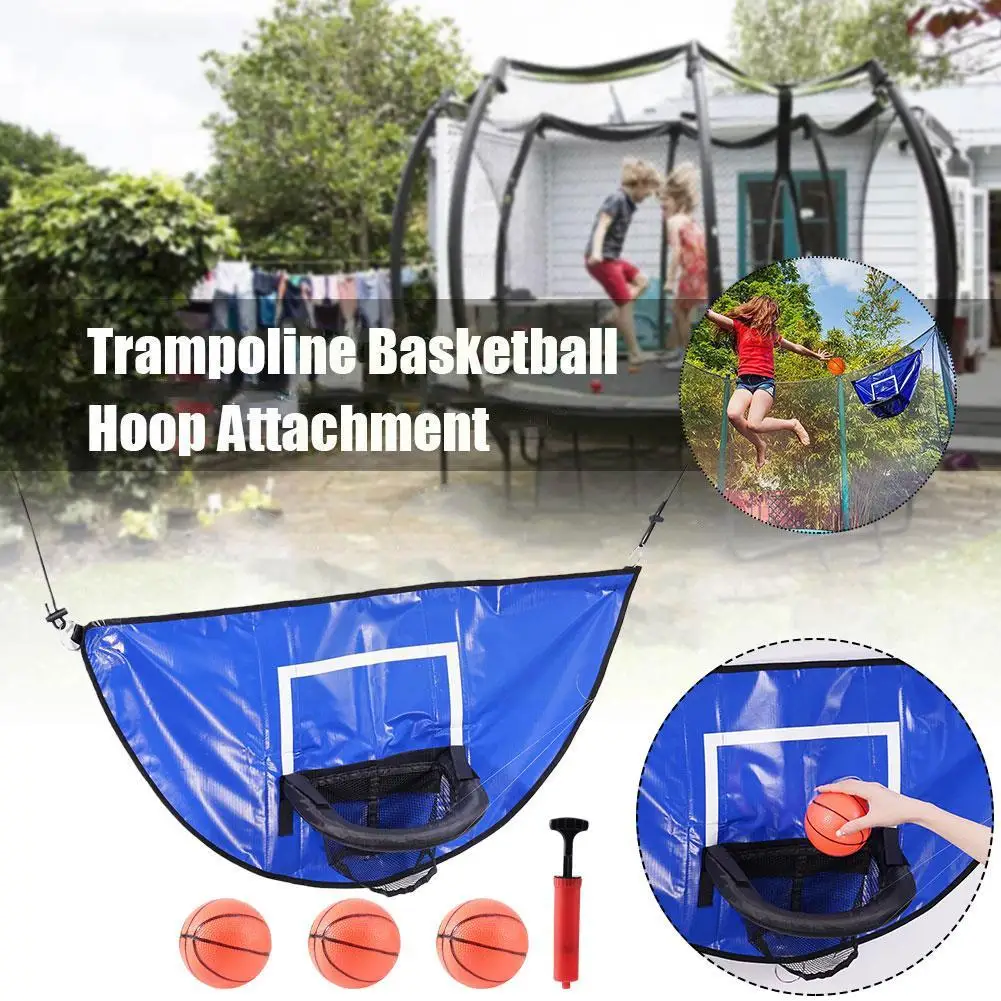 

Standard Basketball Net Trampoline Basketball Rack Basketball Hoop Attachment Basketball Hoop Net Attachment For Kids Plays S8B5