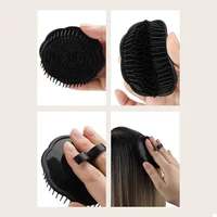 Brosse de massage du cuir chevelu pour le lavage et le soin des cheveux, soulagement des démangeaisons des racines, brosse de douche pour shampoing 2