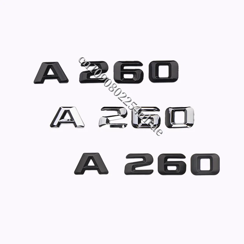 A160 A180 A200 A220 A250 A260 메르세데스 벤츠 A 클래스 용 편지 로고 자동차 스티커 후면 부츠 라벨 트렁크 배지 수리