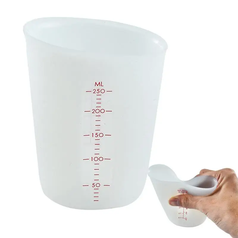 

Мерные чашки для выпечки, силиконовые гибкие чашки для выпечки с маркировкой для размешивания и выпечки, мерные чашки для смолы, формы для изготовления ювелирных изделий