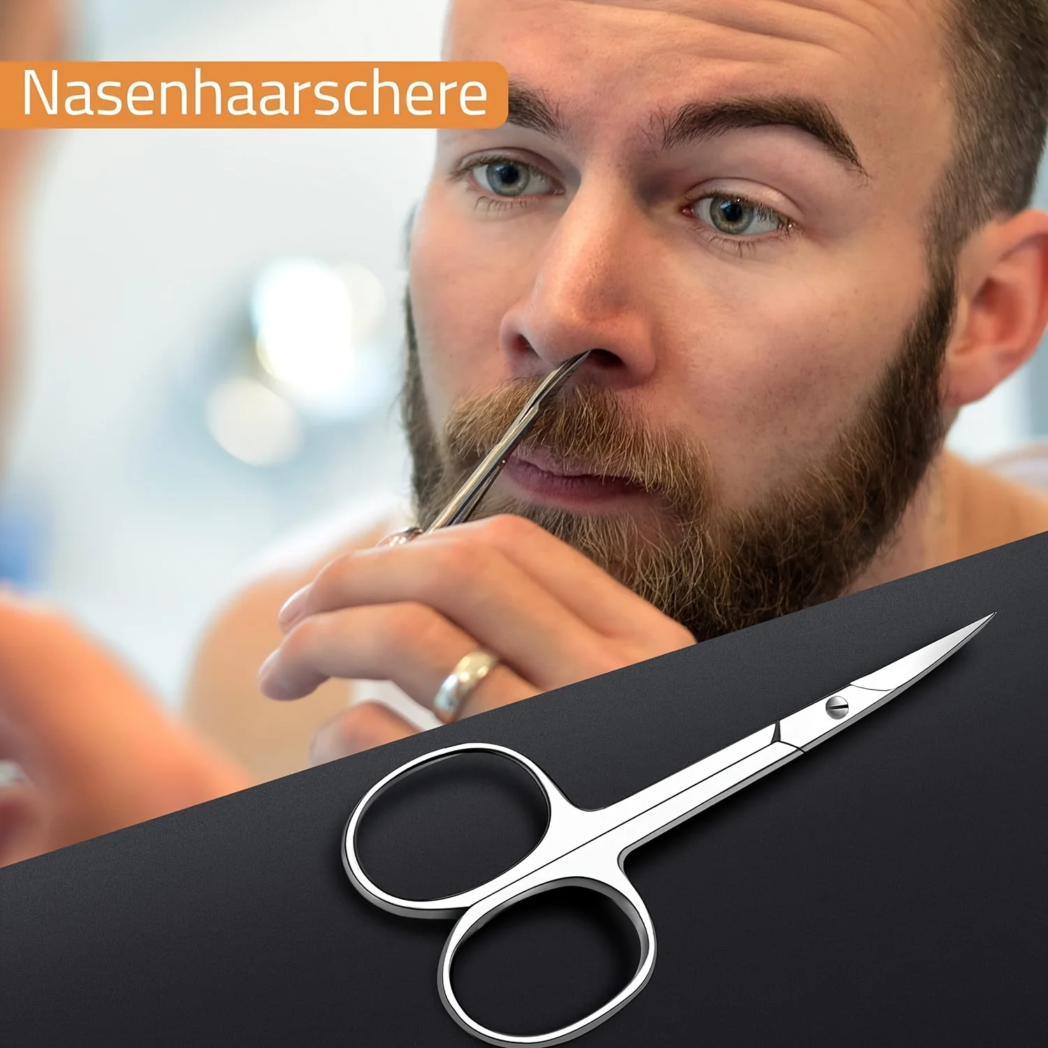 Beauty Scissors 2 sets Small Beauty Scissors For Facial Hair Nose Beard Eyebrows Eyelashes Stainless Steel Trimming