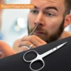 2 sets of small beauty scissors for facial hair -nose, beard, eyebrows, eyelashes-professional stainless steel trimming scissors 1