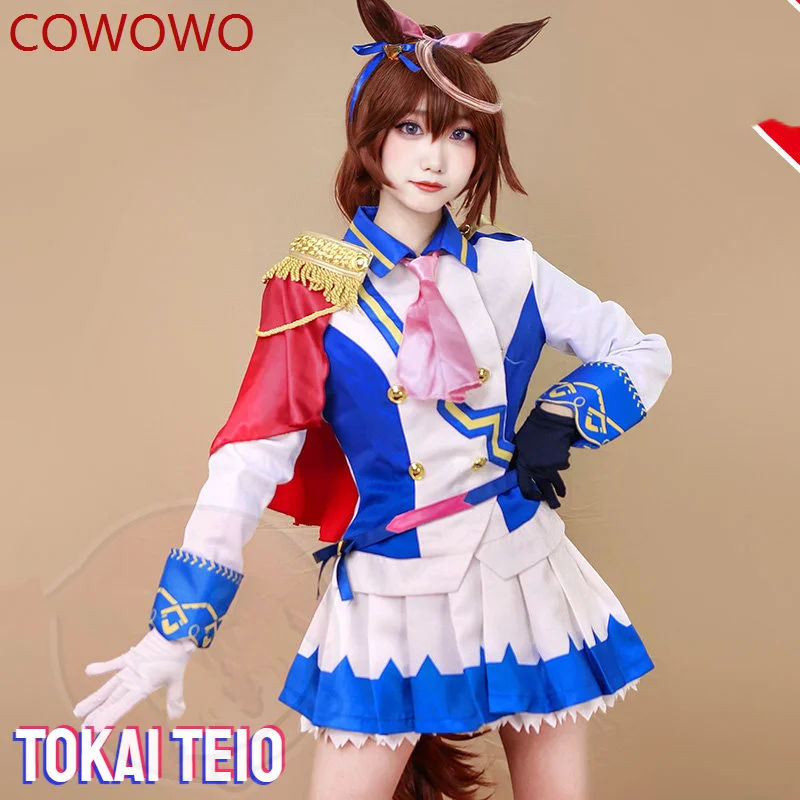 Cowowo Anime Uma Musume Tokai Teio Costume Cosplay Anime Cos Pretty Derby Tokai Teio Horse Girl Costume E Parrucca Cosplay