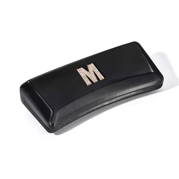 짧은 시력 소녀 안경 케이스, 흰색 진주 핀 장식, 기호 요소