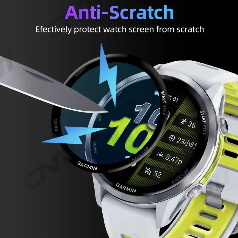 Screen Protector for Garmin Forerunner 970 570 965 265 265S 42mm 47mm, Full Cover Anti-scratch Protective Film (NOT Glass) - Image 5