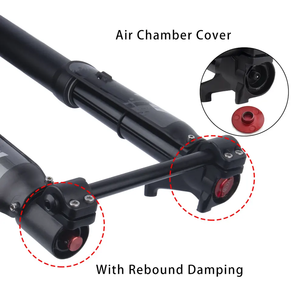 26インチ ファットバイクサスペンションファットフォーク ダブル