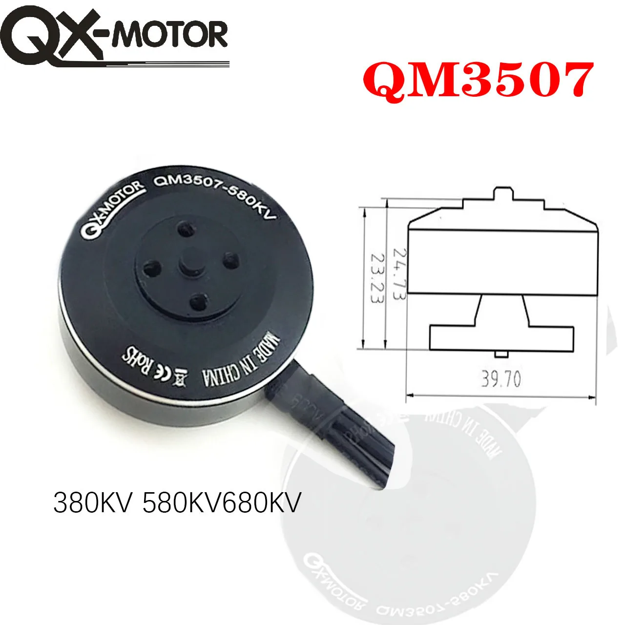 

QX-MOTOR QM3507 -380KV 580KV 680KV CW CCW бесщеточный двигатель для RC Multirotor Quadcopter Hexa Drone Parts