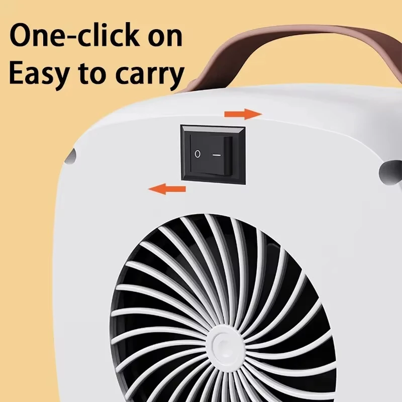 Xiaomi Mijia Portable Electric Heater Small Space 500W Fast Heating Lightweight Desktop Warm Air Heater Indoor Office Warmer Fan 6