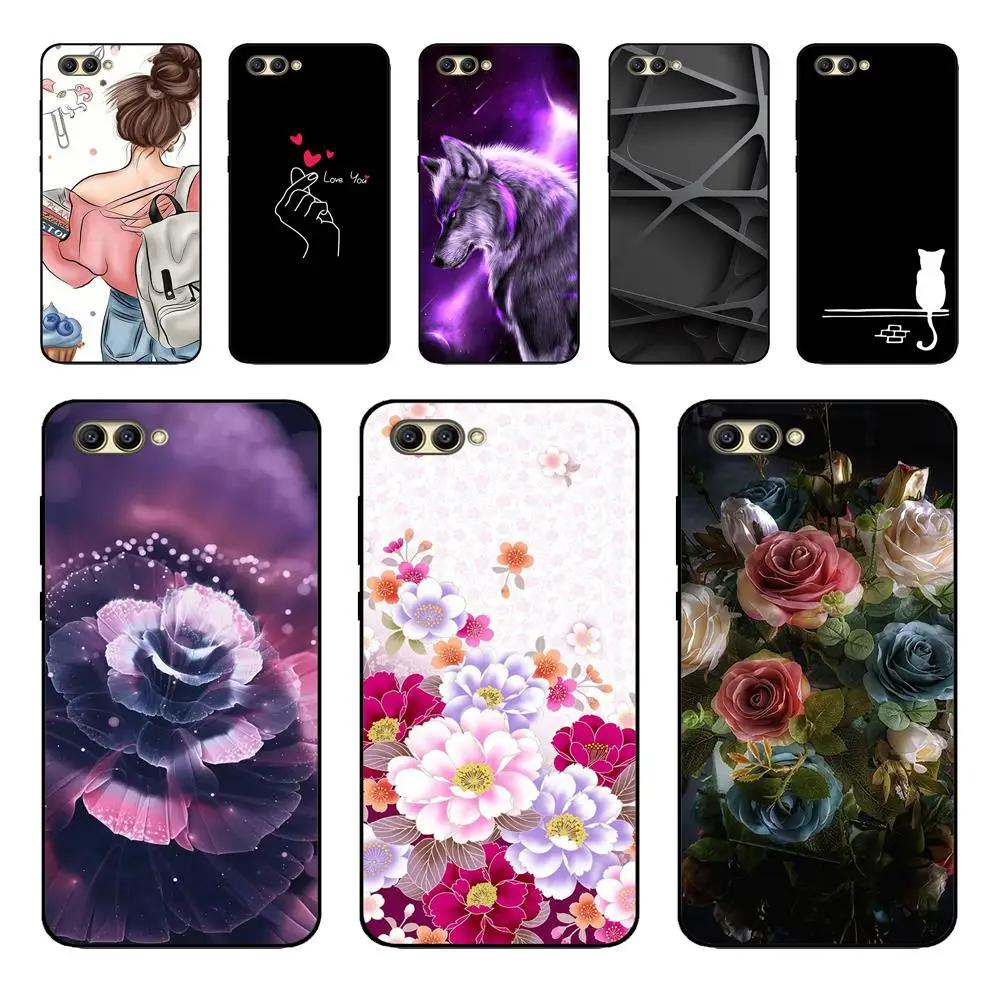 Custodia In Silicone Per Huawei Honor V10 View 10 Cover Posteriore Morbida In Tpu Per Huawei Honor 10 View 10 Etui Stampa Protettiva Coque