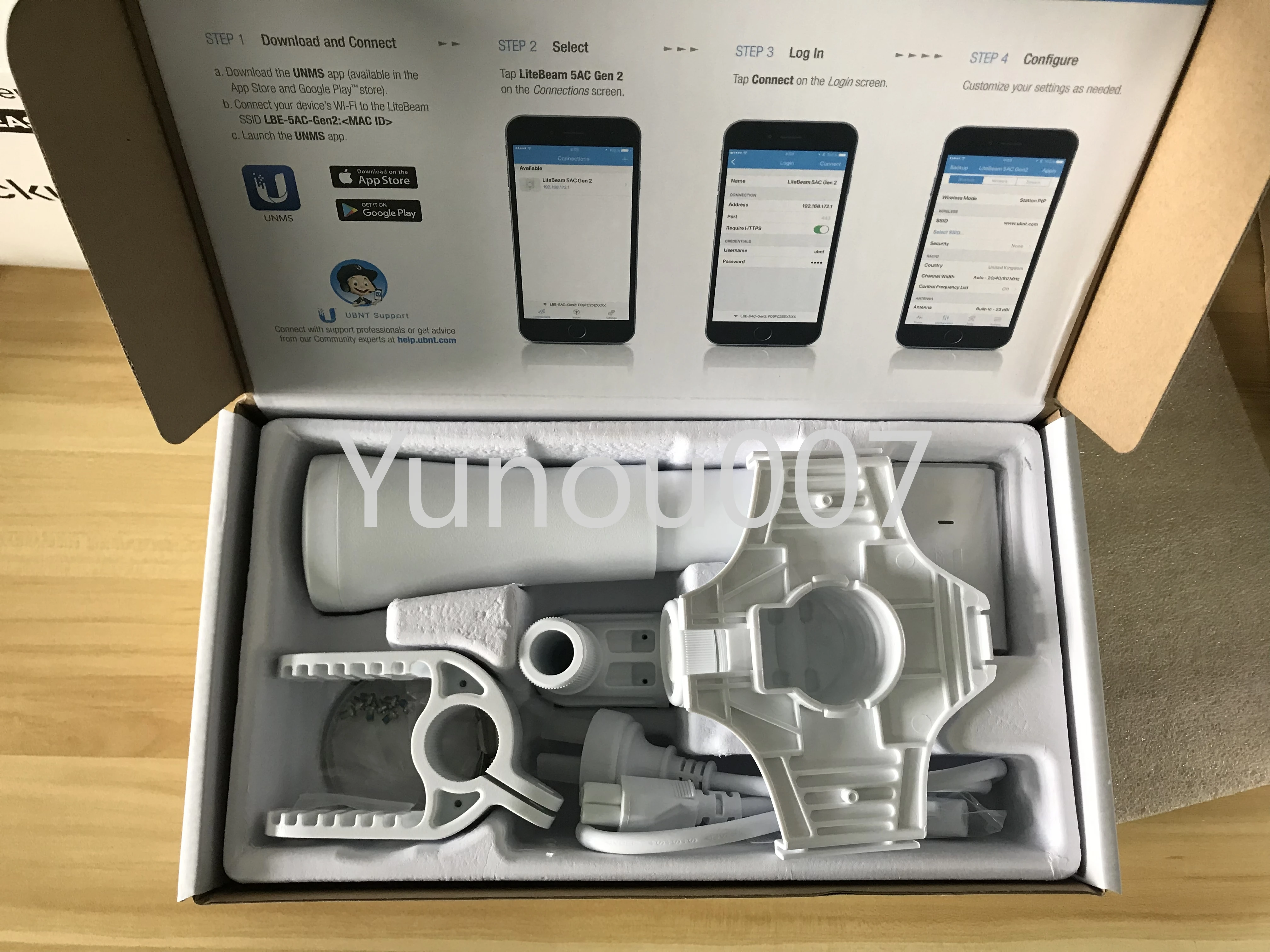Ubiquiti сетевые фонари от точки до 13 км, беспроводной мост 5 ГГц Litebeam Gen2 23 дБи, 802.11AC WiFi, 1 блок (art.: 3920c4e95bc44) - 3920c4e95bc44