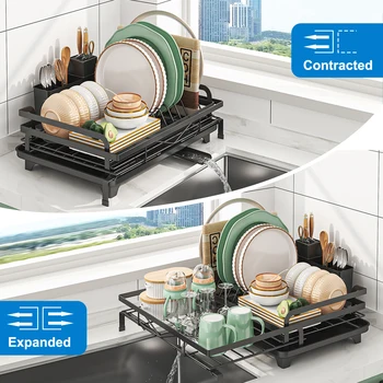 Expandable Dish Drying Rack 1