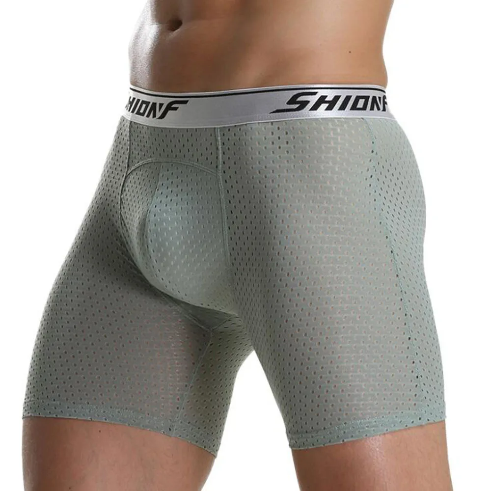 Mesh Long Style Men Super Big Super Larger Size 7XL 8XL Men's Male Boxer Underwear Comfortble Colors Cotton Blue Red Option boxer shorts men underwear