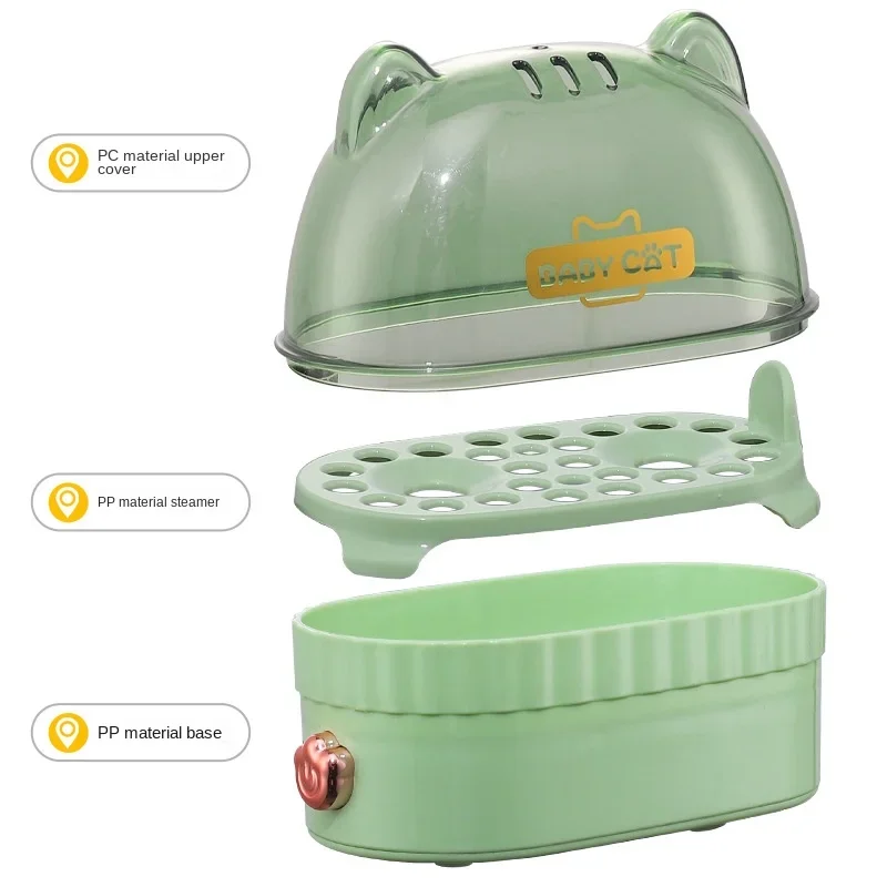 220V Breakfast Egg Steamer Egg Boiler Home Automatic Multifunctional Electric Egg Cooker Food Steamer Breakfast Cooking Machine 3