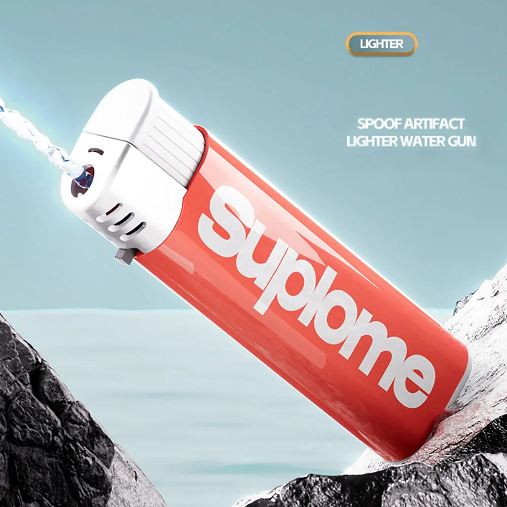 2024 New TikTok Water Gun Lighter Decompression Toy Water Guns Adult Office Spoof Toys For Kids Gift 3