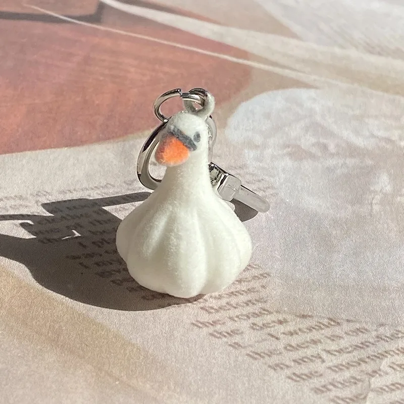 Charming Animal Keychain Collection: 3D Cartoon Resin Doll Pendant