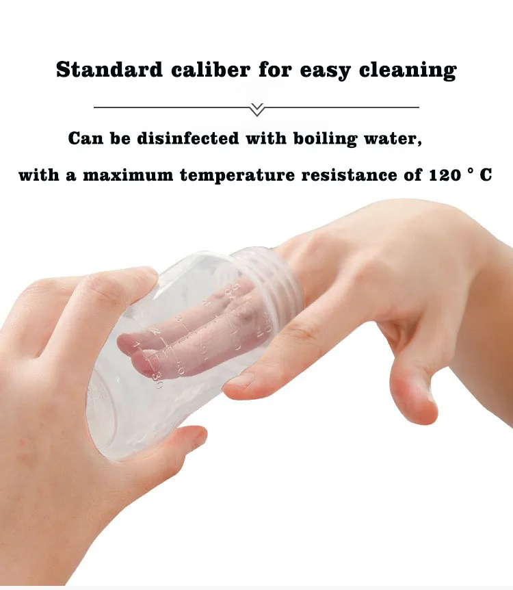 150ML Manual Breast Pump Integrated Manual Silicone PP without Bisphenol A with Bottle Nipple Function Breast Pump