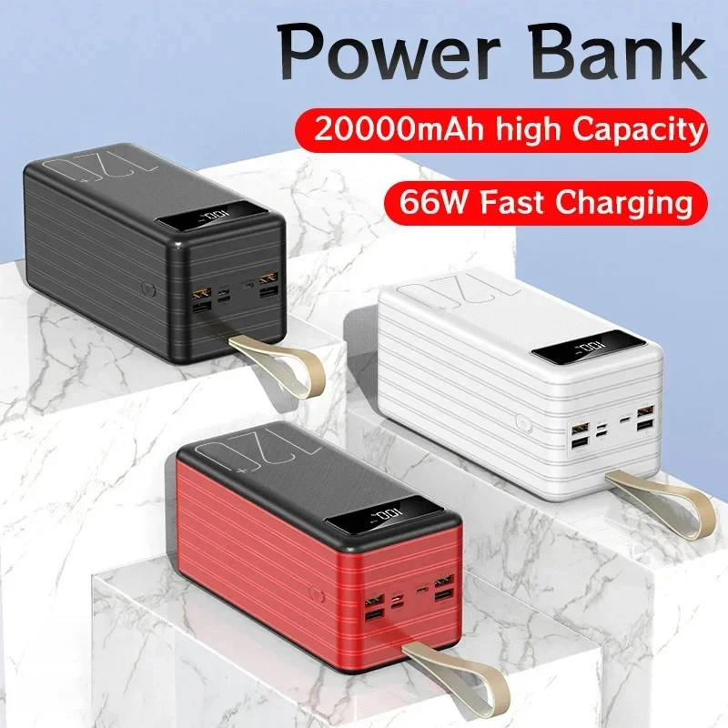20000mah New 120W power library Ultra-fast charging portable charger external battery pack Powerbank for Xiaomi mobile phone 6