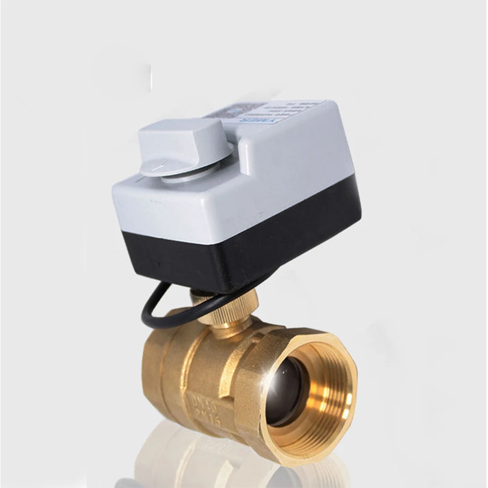 

DN15 DN20 DN25 DN32 DN40 Brass Motorized Ball Valve 3-Wire Two Control Electric Actuator AC220V 3 Ways /2 Way with Manual Switch