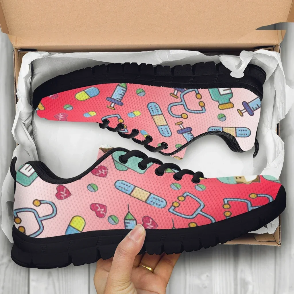 Gradient Color Surgeon Sneakers Medical Supplies Print Summer Comfortable Breathable Shoes Fashion Sneakers Zapatos