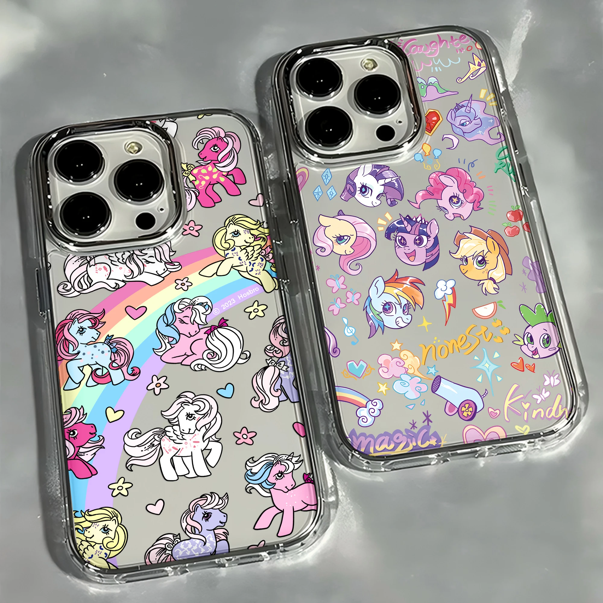 Adorable Pink P-Ponys Transparent Silicone Phone Case