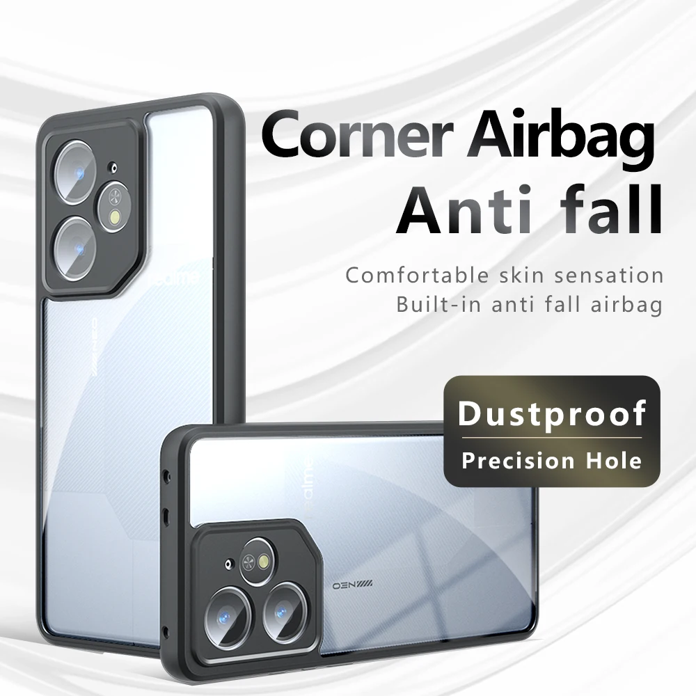 Enhanced Protective Frosted TPU and Acrylic Case with Anti-Drop Air Bag Design