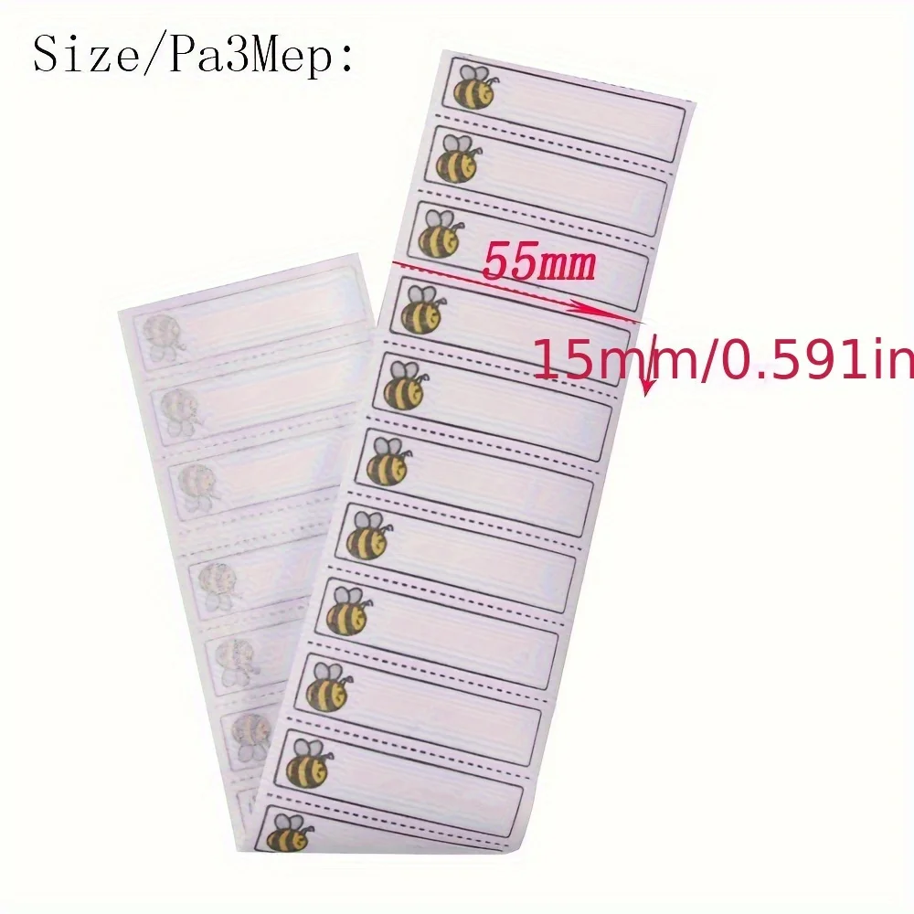 White Washable Iron on Name Labels Garment Fabric Clothing Labels Tags Marker Set for School Sewing Accessories 100/200pcs clothing labels