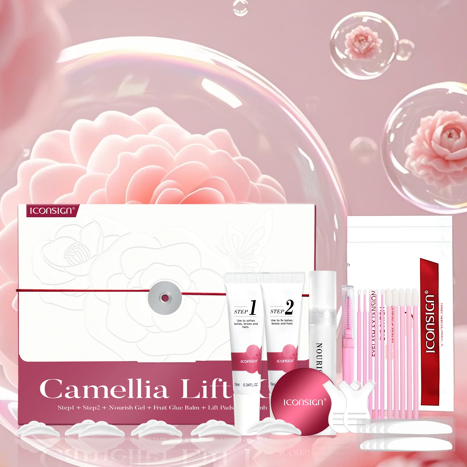 Semi-Permanent Brow or Lash Lift Kit Professional Eyelash Perm Kit Lamination Eyelash Lifting Perming Lashes Eyes Makeup