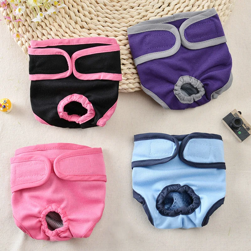 Pet Physiological Pants Diaper Washable Female Dog Panties Shorts Puppy Underwear