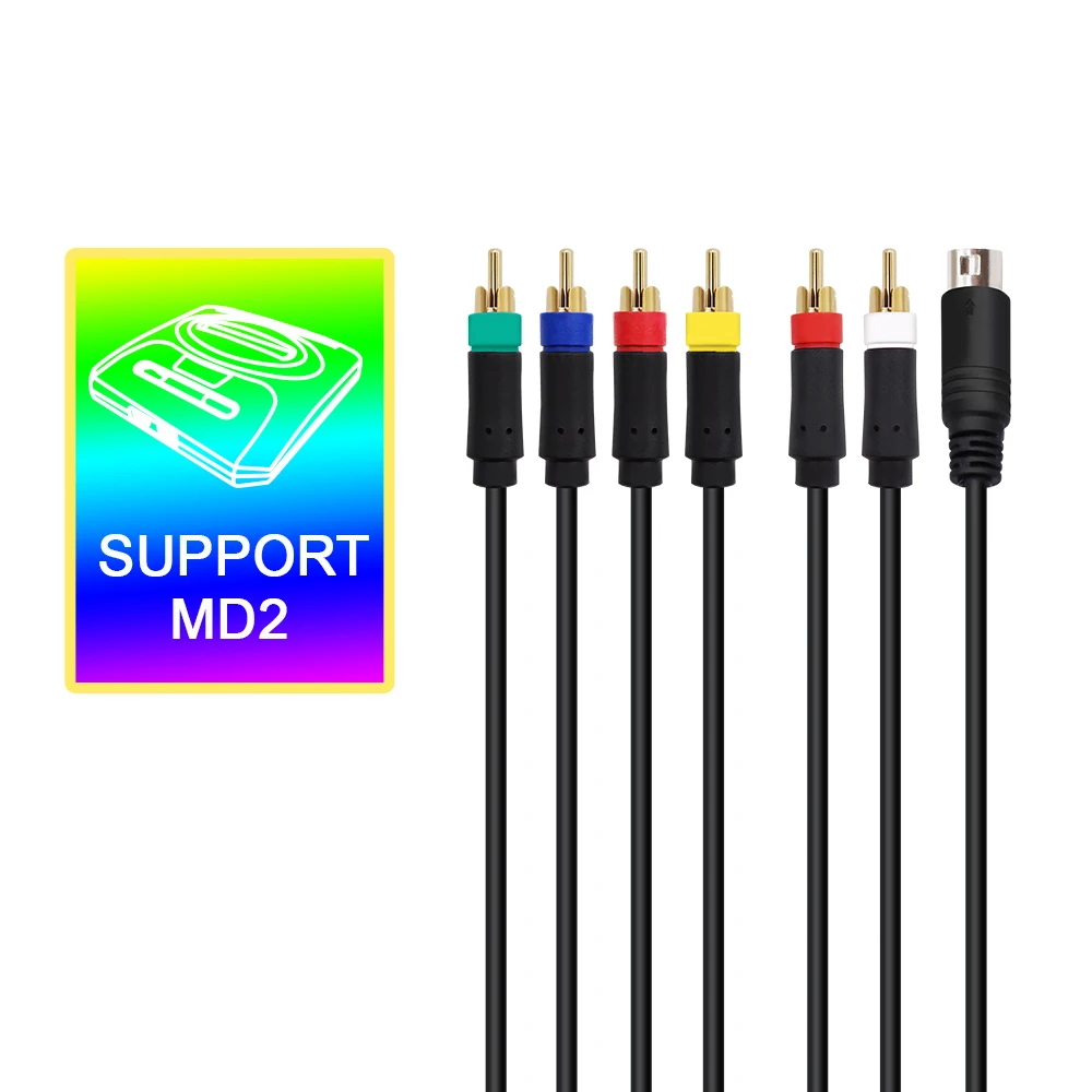 DIN-9pin rgb/rgbsミニコネクタ,メガドライブ,md2,コンソール