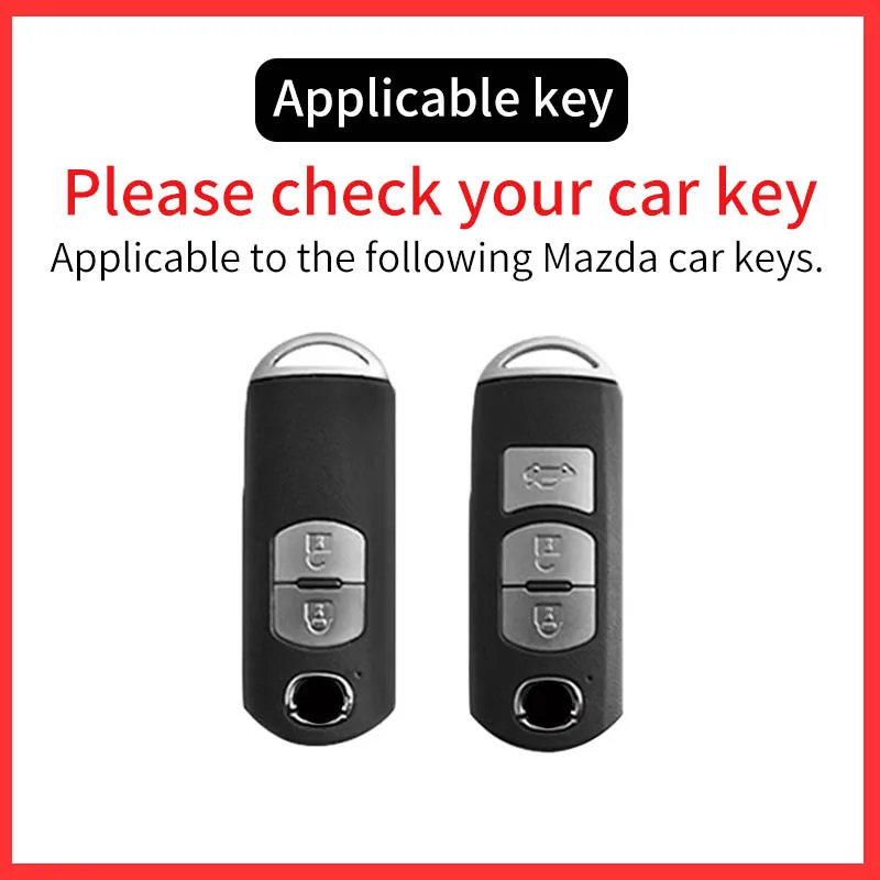 Portachiavi con supporto portachiavi con chiave a distanza per Mazda 2 3 6 Atenza Axela Demio CX5 CX3 CX7 CX-9 accessori Auto - Sa023f48b25474065bf054b10714f04025