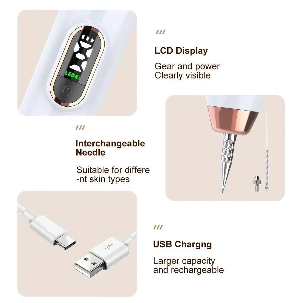Skin Tag Remover Electric Skin Tags Removal Dark Spot Mole Remover Pen Freckle Wart Tattoo Nevus Black Spots Laser Plasma Pen