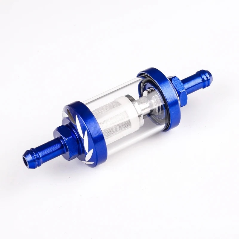 CNC 알루미늄 합금 유리 가스 연료 가솔린 오일 필터 모토, 더트 피트 자전거 125, 140, 150, 160cc CRF70, 90 110, TTR100, 110, KLX65 용, 8mm