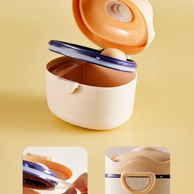 Portable Formula Dispenser With Scoop Baby Food Snack Containers Essential Outdoor Travel Toddler Tiered Milk Powder Storage Box