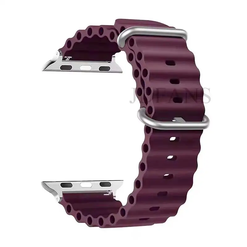 ตัวเลือกสินค้า เข็มขัดแท้ Apple Watch Ultra ยืดหยุ่น 49/44/45/41/40/38 มม.