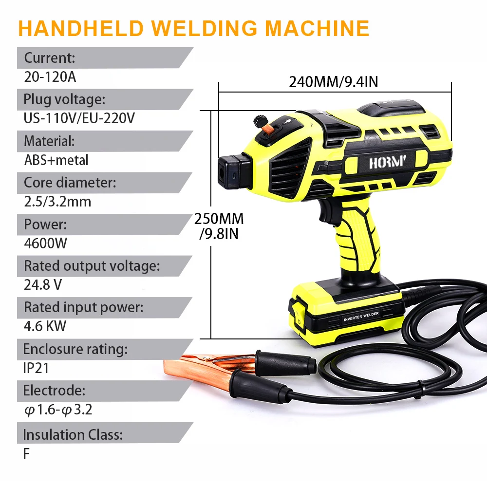 Semi Automatic Welding Machine 220V Handheld Arc Welder Home Electric Welder Digital Intelligent Current Thrust Fit Tool