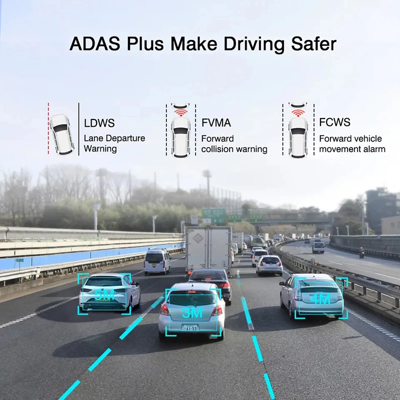 10' 4G ADAS Android Car DVR GPS Navigation Dual Lens Dash Cam 1080P Mirror Rear Camera Video Recorder Registrator 24H Monitor