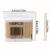 100/500/1000/2000 Count Cotton Swabs - Bamboo Sticks Cotton Swabs For Ears - Double Round Thick Cotton Buds Suitable For Makeup 5