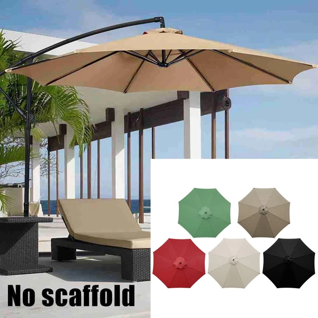 300 Cm -Es Parasol Kendő Cserélhető Ruha A Kültéri Kerti Napellenzőkhöz Kemping Árnyékos Terasz Banán Esernyő Burkolat