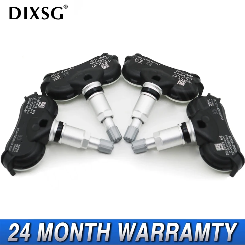 4PCS Tire Pressure Monitor Sensor 52933-3M000 529333M000 434Mhz For Hyundai ix35 Tucson Genesis Elantra Kia Mohave Rio Sportage