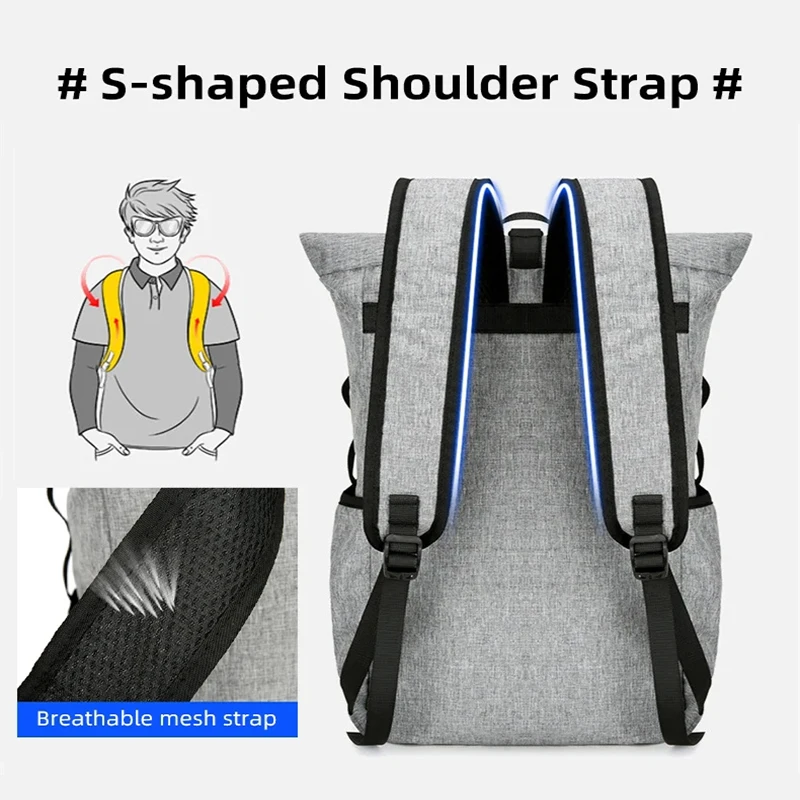 Large Capacity Foldable Backpack Outdoor Sports Travel Bag Waterproof Leisure Fitness Bag Boys' and Girls' School Sports Bag