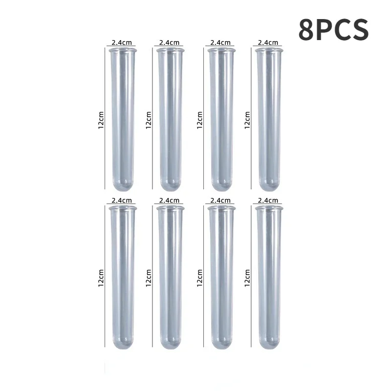 

3/5/8/10Pcs Acrylic Test Tubes Plant Incubator Flower Concrete Cement Pot Test Tubes