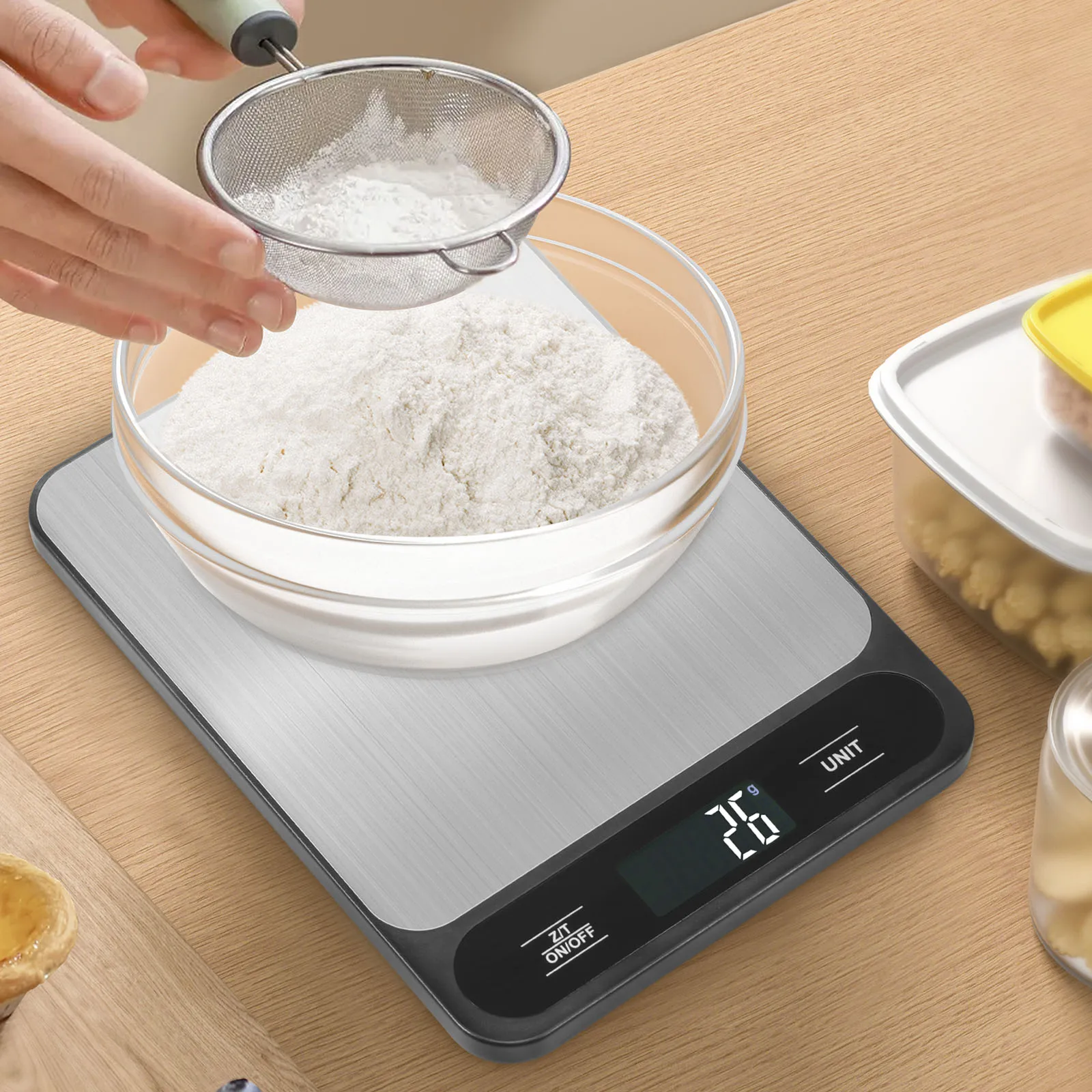 Kitchen Scale Food Weighing Scale 10kg Counting Scale with LCD Display Digital Food Scale for Baking Cooking Kitchen Accessiores