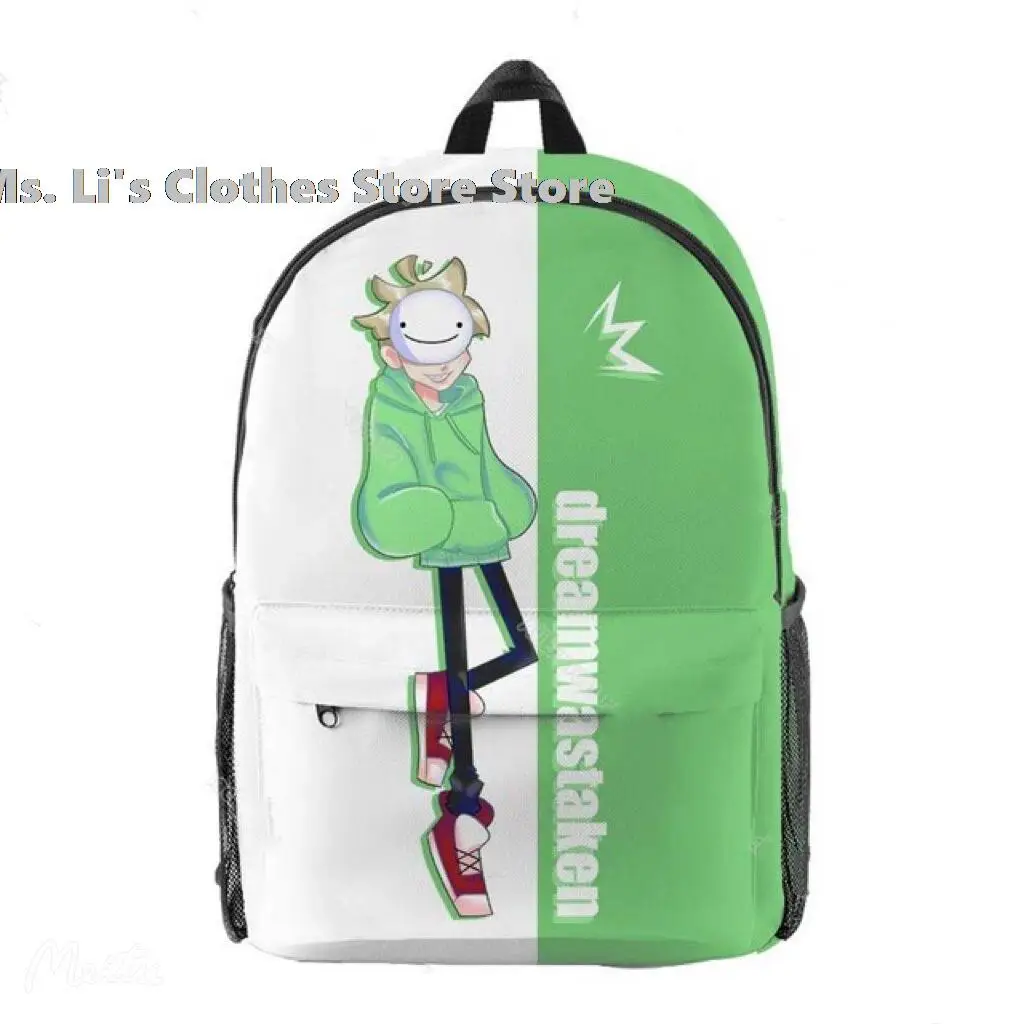 

3D Ranboo GeorgeNotFound Dream Team MCYT Oxford Cloth Backpack School Bag Schoolbag Outing Leisure Picnic Bag Travel Bag