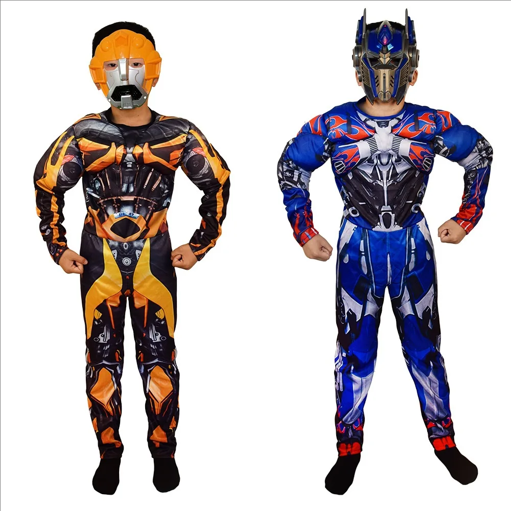 Optimus Prime Transformation I Diamond Muscle Dress Children's Halloween Dress Ball Performance cosplay Hero