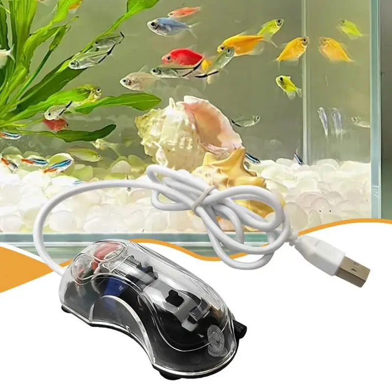 Air Pump For Aquarium Fish Tank Fish Air Pump Oxygen For Aquarium Space-Saving Quiet Bubbler Aerator Ultra Silent