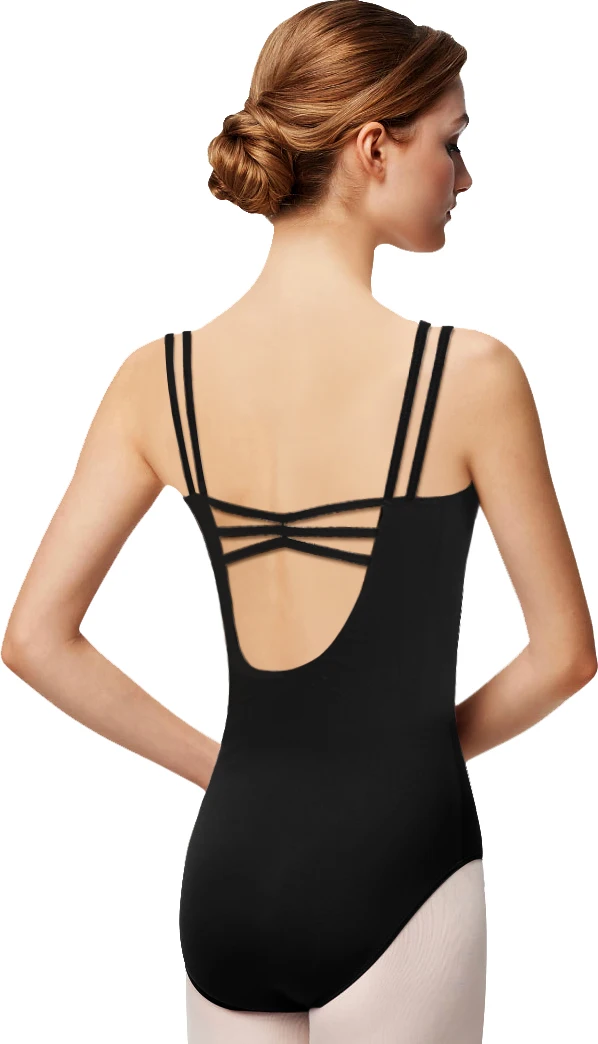 Black Leotard Women Women Mesh Sleeveless Camisole Ballet Dance
