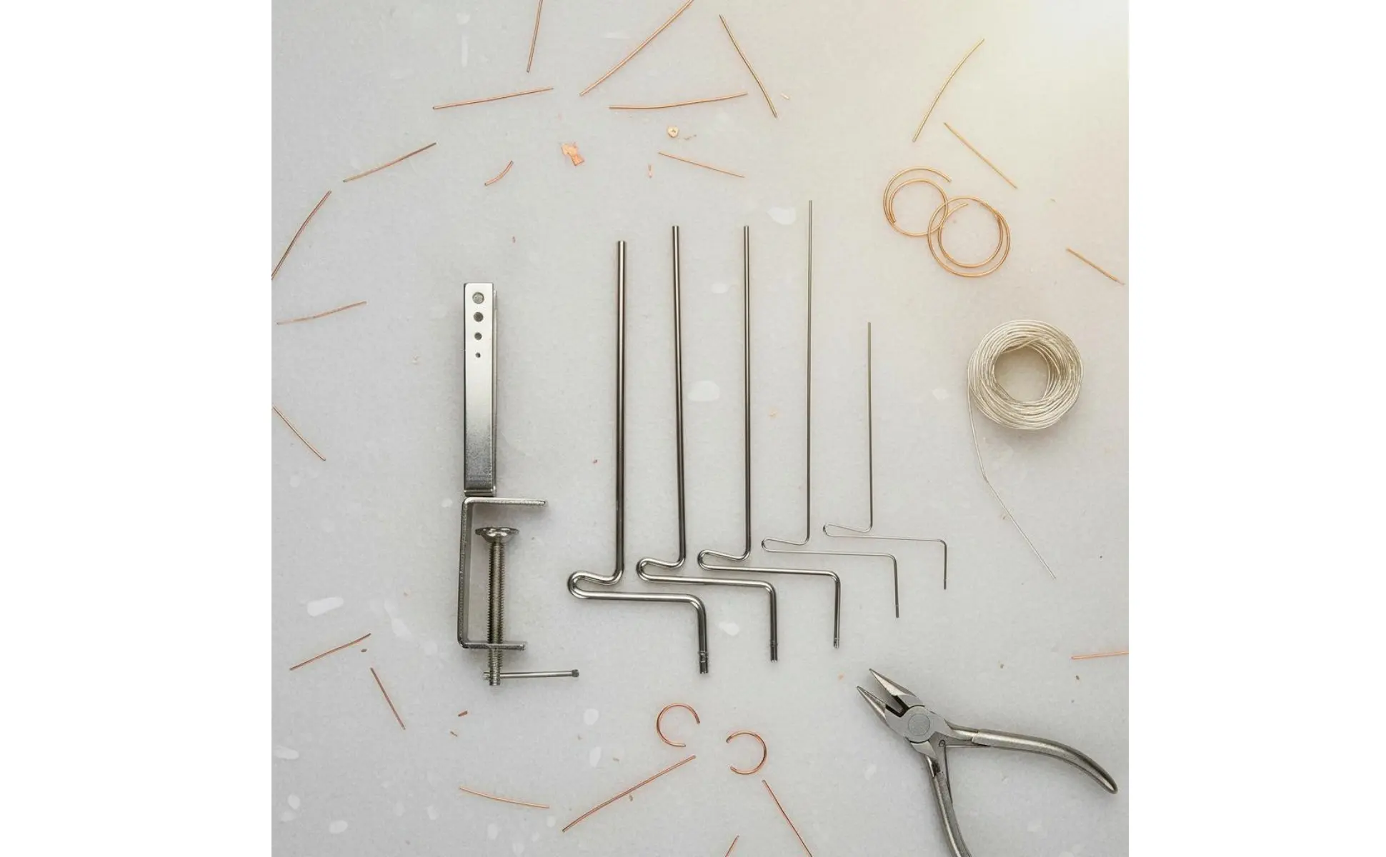 Stepped Wire Looping Rod Sturdy Metal Construction Jewelry Wire Wrapping Rod Set Hoop Circlet Making Tool DIY Accessible